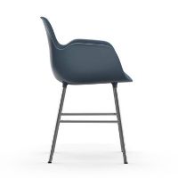 Billede af Normann Copenhagen Form Armstol SH: 44cm - Blå/Krom