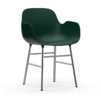 Billede af Normann Copenhagen Form Armstol SH: 44cm - Grøn/Krom