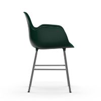 Billede af Normann Copenhagen Form Armstol SH: 44cm - Grøn/Krom