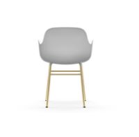 Billede af Normann Copenhagen Form Armstol SH: 44cm - Hvid/Messing