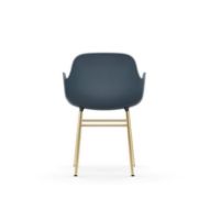 Billede af Normann Copenhagen Form Armstol SH: 44cm - Blå/Messing