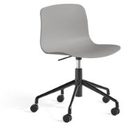 Billede af HAY AAC50 Kontorstol m/hjul SH: 42-56 cm - Concrete Grey/Black Aluminium
