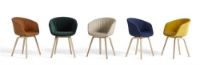 Billede af HAY AAC 23 Soft About A Chair SH: 46 cm - Lacquered Oak Veneer/Lola Dark Green