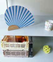 Billede af HAY Bamboo Paper Fan L:28 x H:21,5 cm - Blå OUTLET