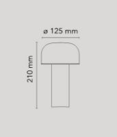 Billede af FLOS Bellhop Battery Bordlampe H: 21 cm - Hvid