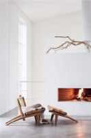 Billede af Muubs Dakota Fodskammel H: 42 cm - Teak