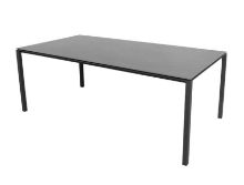 Billede af Cane-line Outdoor Pure Havebord 200x100 cm - Lava Grey/Basalt Grey Ceramic