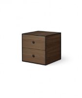 Billede af Audo Copenhagen Frame 35 35x35 cm inkl. 2 Skuffer - Røget Eg OUTLET