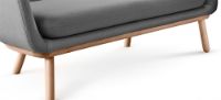 Billede af Eva Solo Phantom 2 Pers. Sofa L: 163,5 cm - Joint 604 Grå/Olieret Eg