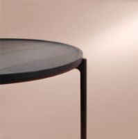 Billede af Please Wait To Be Seated Savoye Sofabord Ø: 60 H: 42 cm - Røget Eg 
