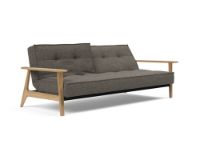 Billede af Innovation Living Splitback Frej Sovesofa L: 232 cm - Eg/Flashtex Dark Grey