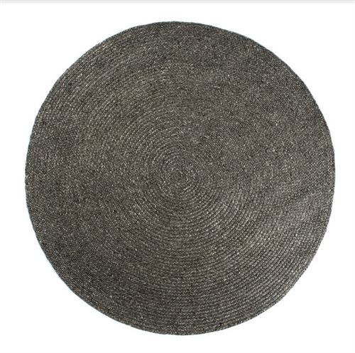 Billede af HC Tæpper Stavanger Håndlavet Tæppe Ø: 160 cm - Dark Grey