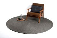 Billede af HC Tæpper Stavanger Håndlavet Tæppe Ø: 240 cm - Dark Grey