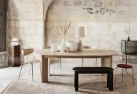 Billede af Ferm Living Bevel Table Extendable 2 Ø: 117-217 cm - White Oiled Oak 