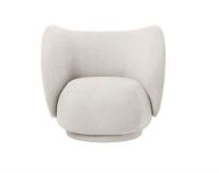 Billede af Ferm Living Rico Lounge Chair Boucle SH: 41 cm - Off White   