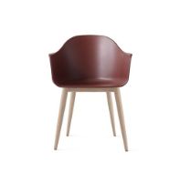 Billede af Audo Copenhagen Harbour Dining Chair SH: 45 cm - Burned Red/Natural Oak Base