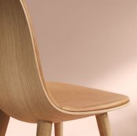 Billede af Eva Solo More Abalone Spisestuestol H: 82 - Røget eg/Cognac læder