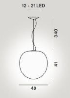 Billede af Foscarini Rituals XL Pendel H: 41cm - Hvid/Hvid
