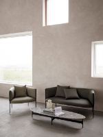 Billede af Wendelbo Sepal 2 Pers. Sofa L: 152 cm - Pulverlakeret Stål/Fiord