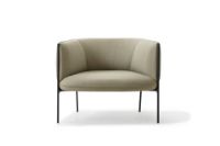 Billede af Wendelbo Sepal Loungestol SH: 39 cm - Pulverlakeret Stål/Fiord