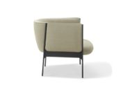 Billede af Wendelbo Sepal Loungestol SH: 39 cm - Pulverlakeret Stål/Fiord