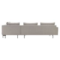 Billede af Wendelbo Edge V.2 Højrevendt Hjørnesofa 289 x 229 cm - Soft 2/Sort Lakeret Stål