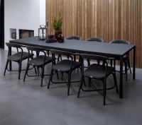 Billede af Cane-line Indoor Noble Spisebordstol m. armlæn SH: 47 cm - Black Rattan