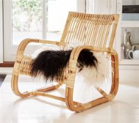 Billede af Cane-line Indoor Curve Loungestol SH: 34 cm - Natural Rattan 