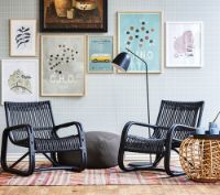 Billede af Cane-line Indoor Curve Loungestol SH: 34 cm - Black Rattan