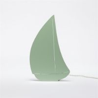 Billede af Goodnight Light Decoupage Bateau Lamp H: 32 cm - Mint  OUTLET