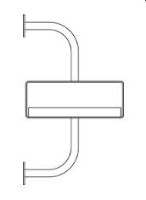 Billede af GUBI Démon hylde m. 2 beslag L: 95cm - Oak