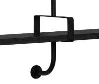 Billede af GUBI Démon 4 hylder m. 3 beslag L: 215cm - Black Stained Ash