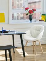 Billede af HAY CPH Deux 215 Bench 140x35x45 cm - Black Ink Lacquered Solid Beech/Ink Black Laminate 