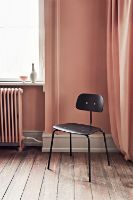 Billede af Montana Kevi 2060 Plus Spisebordstol SH: 47 cm - Sort Finér/Sort Stel