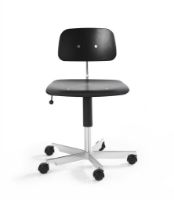 Billede af Montana Kevi 2533 Kontorstol SH: 38-51 cm - Sort Ask/Krom