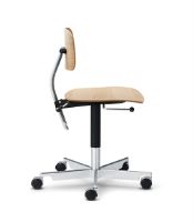 Billede af Montana Kevi 2533 Kontorstol SH: 38-51 cm - Eg/Krom