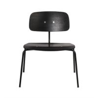 Billede af Montana Kevi 2063 Loungestol SH: 43 cm - Sort Ask/Sort Stel