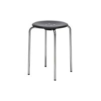 Billede af Montana KEVI 2051 Taburet H: 47 cm - Sort Ask/Krom