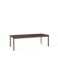 Billede af &Tradition Patch HW2 Extendable Table 240x100 cm - Oiled Walnut w. Cacao Orinoco 0749 Fenix Nano Laminate & Brass