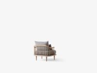 Billede af &Tradition Fly SC1 Lounge Chair H: 70 cm - Oiled Oak/Hot Madison 094