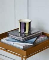 Billede af HAY Stripe Scented Candle Ø: 8,5 cm - Fig Leaf  OUTLET