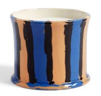 Billede af HAY Stripe Scented Candle Ø: 8,5 cm - Mint Leaf OUTLET