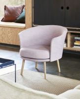 Billede af HAY Dorso Lænestol SH: 40 cm - Oiled Solid Oak / Remix 682 OUTLET