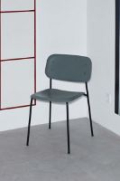 Billede af HAY Soft Edge 45 Spisebordsstol  - Black Powder Coated Steel / Hunter