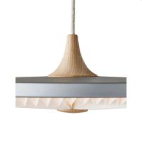 Billede af Le Klint Soleil Pendel M Silver Cloud Ø: 50 cm - Light Oak