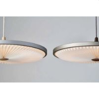 Billede af Le Klint Soleil Pendel M Silver Cloud Ø: 50 cm - Light Oak