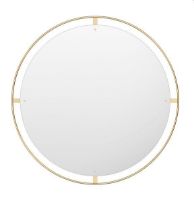 Billede af Audo Copenhagen Nimbus Mirror Ø: 110 cm - Polished Brass
