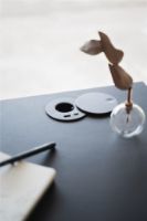 Billede af Bent Hansen Hemingway Skrivebord m. Opladerstation L: 120 cm - Matlakeret Eg/Conifer Green Linoleum