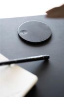 Billede af Bent Hansen Hemingway Skrivebord m. Opladerstation L: 120 cm - Sortlakeret Bøg/Smokey Blue Linoleum