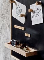 Billede af The Oak Men Notice Shelf Small B: 16,5 cm - Dark Oak OUTLET